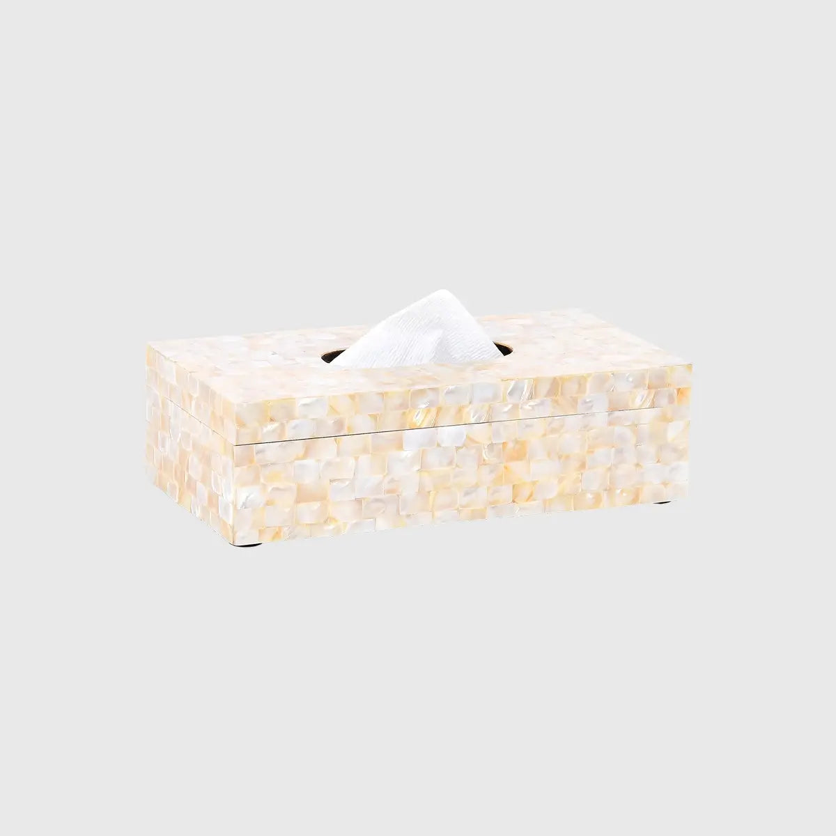 Eccotrading Design London Accessories Tissue Box Rectangle Mother of Pearl House of Isabella UK