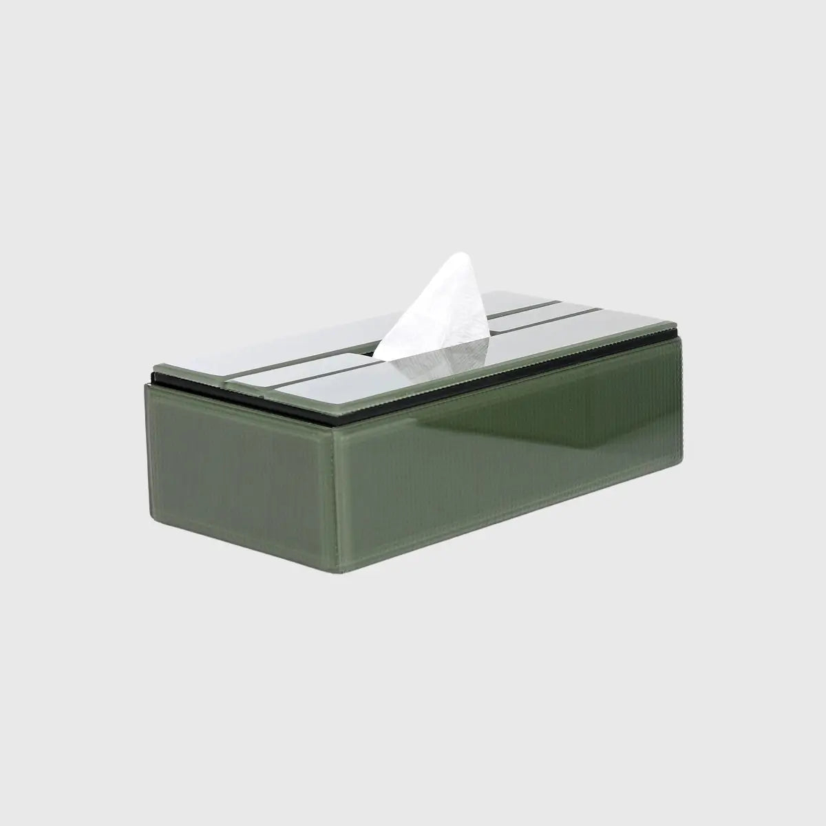 Eccotrading Design London Accessories Tissue Box Rectangular Olive House of Isabella UK