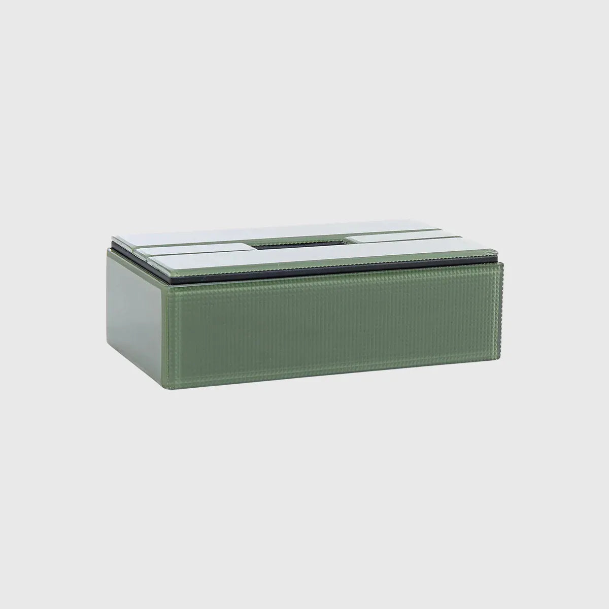Eccotrading Design London Accessories Tissue Box Rectangular Olive House of Isabella UK