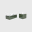 Eccotrading Design London Accessories Tissue Box Rectangular Olive House of Isabella UK