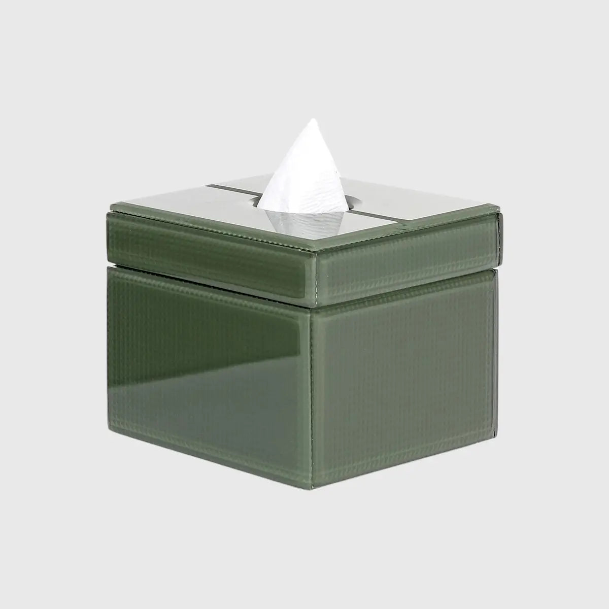 Eccotrading Design London Accessories Tissue Box Square Olive House of Isabella UK