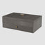 Treasure Box Grey Shagreen Leather.