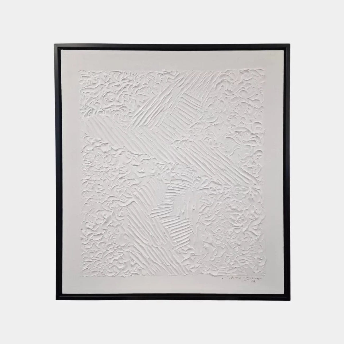 White 3D Abstract Painting Large – 2.