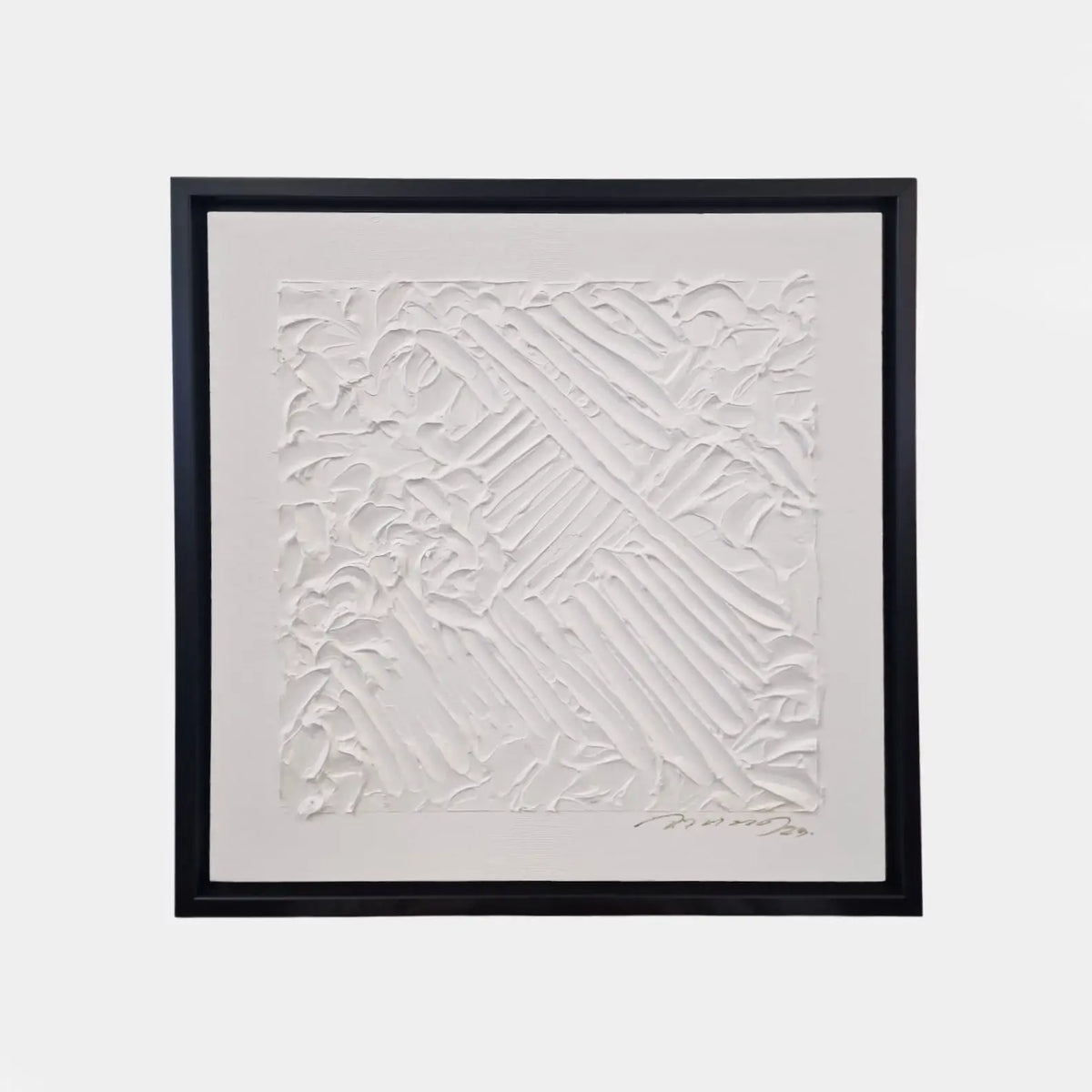 Eccotrading Design London Accessories White 3d Art Abstract Painting Small 3 House of Isabella UK