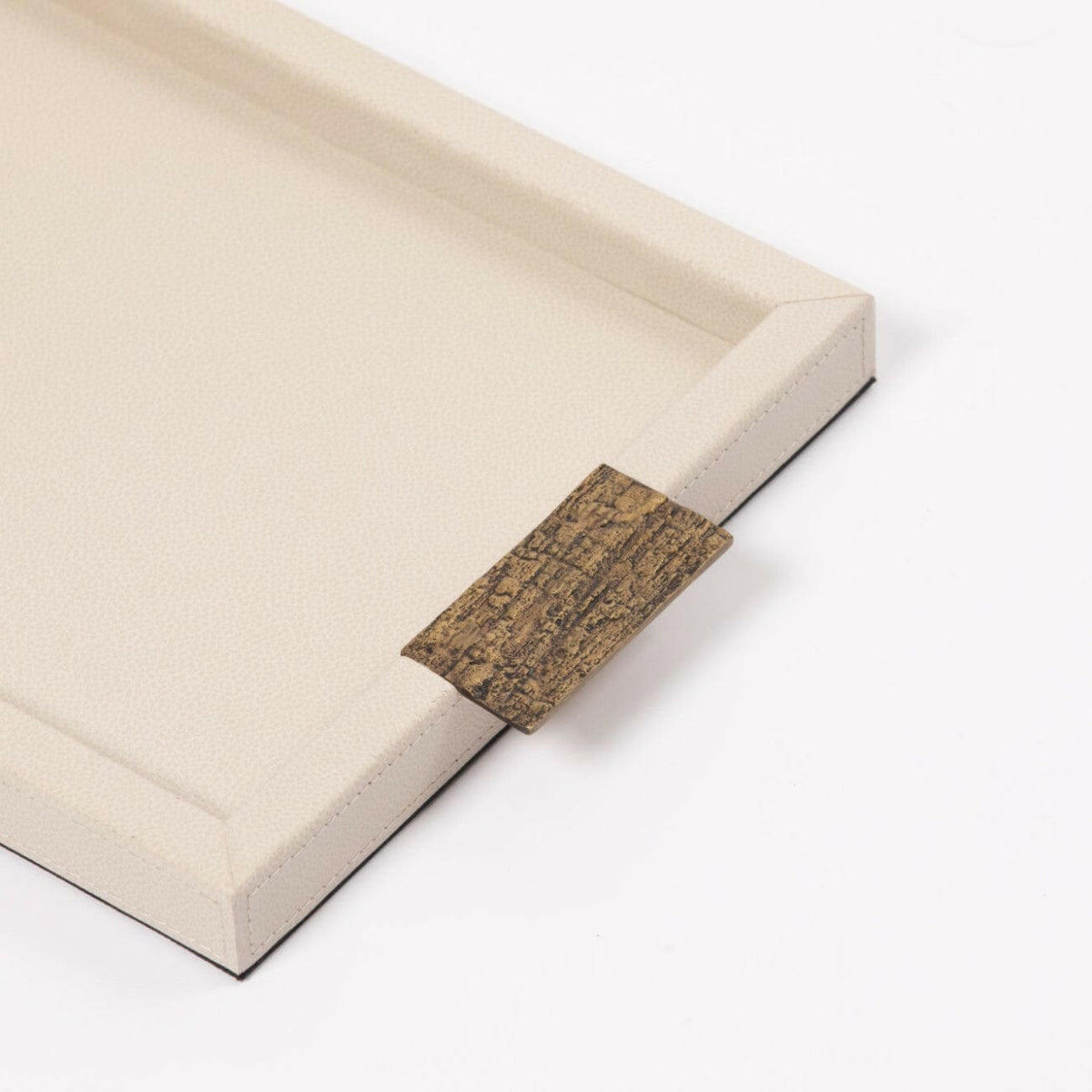 Wode Tray Rectangle Pumice Leather.