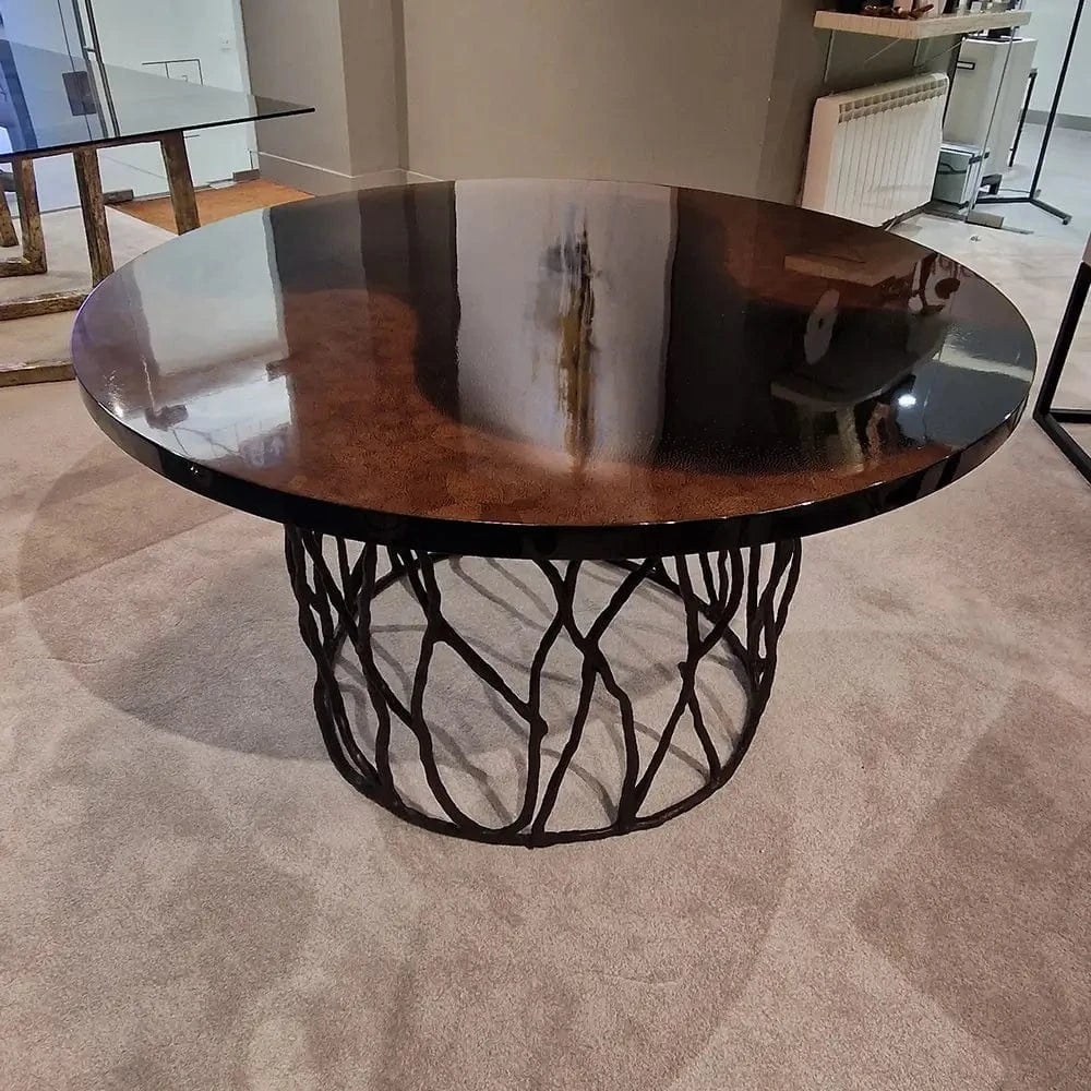 Eccotrading Design London Dining Bronze Dining Table Eggshell Top House of Isabella UK