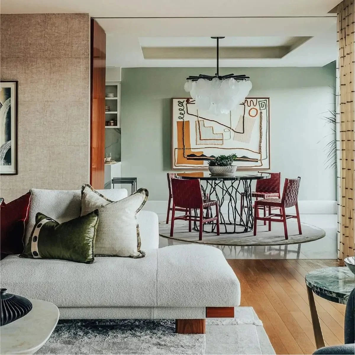 Eccotrading Design London Dining Bronze Dining Table Eggshell Top House of Isabella UK