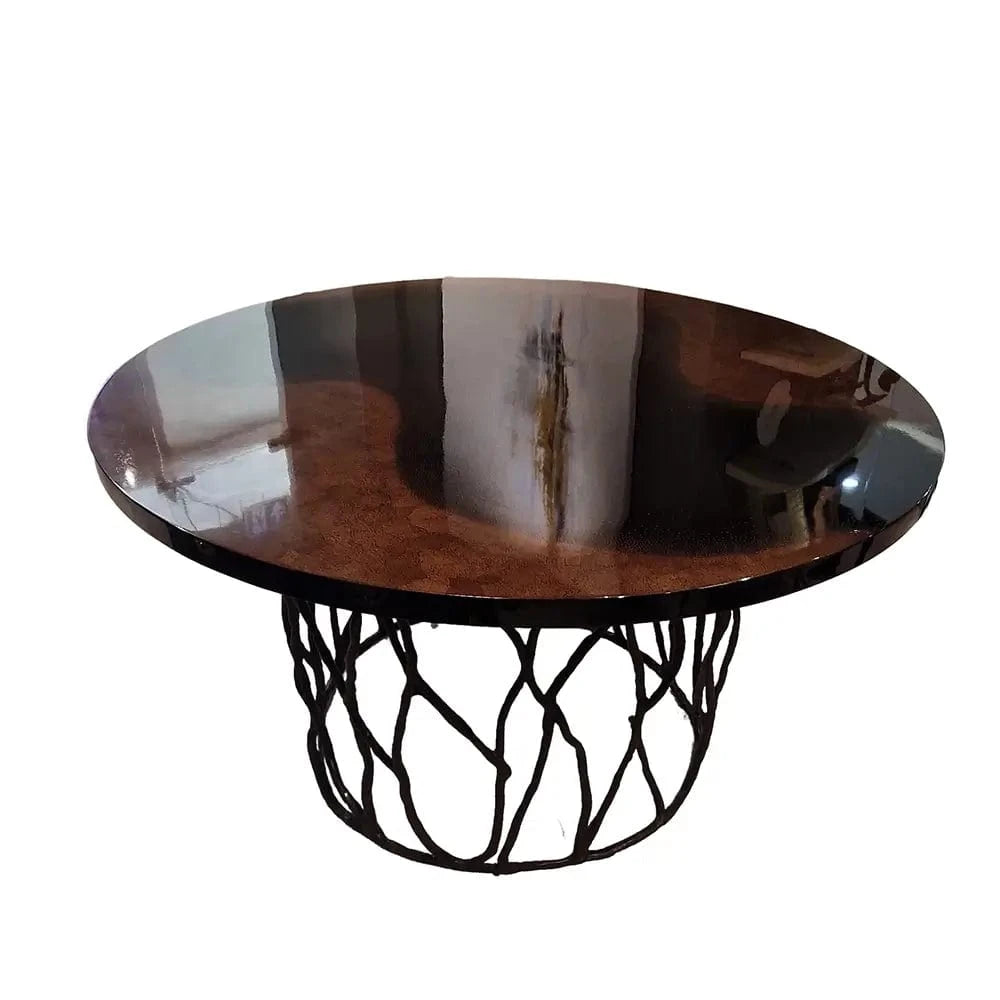 Eccotrading Design London Dining Bronze Dining Table Eggshell Top House of Isabella UK