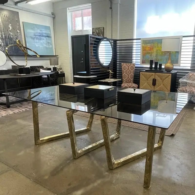 Bronze Twist Dining Table.