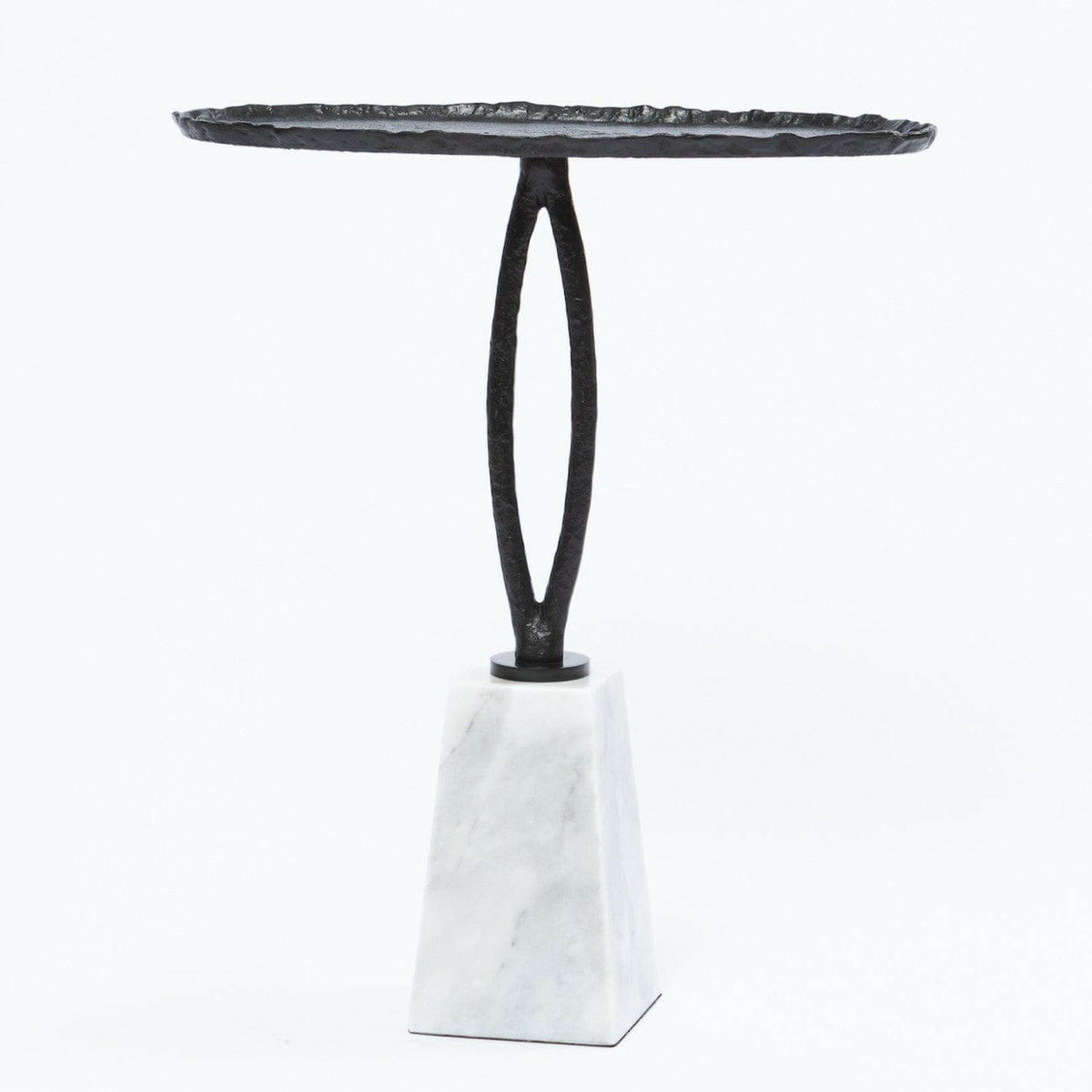 Cocktail Table O Bronze Nera And Marble.