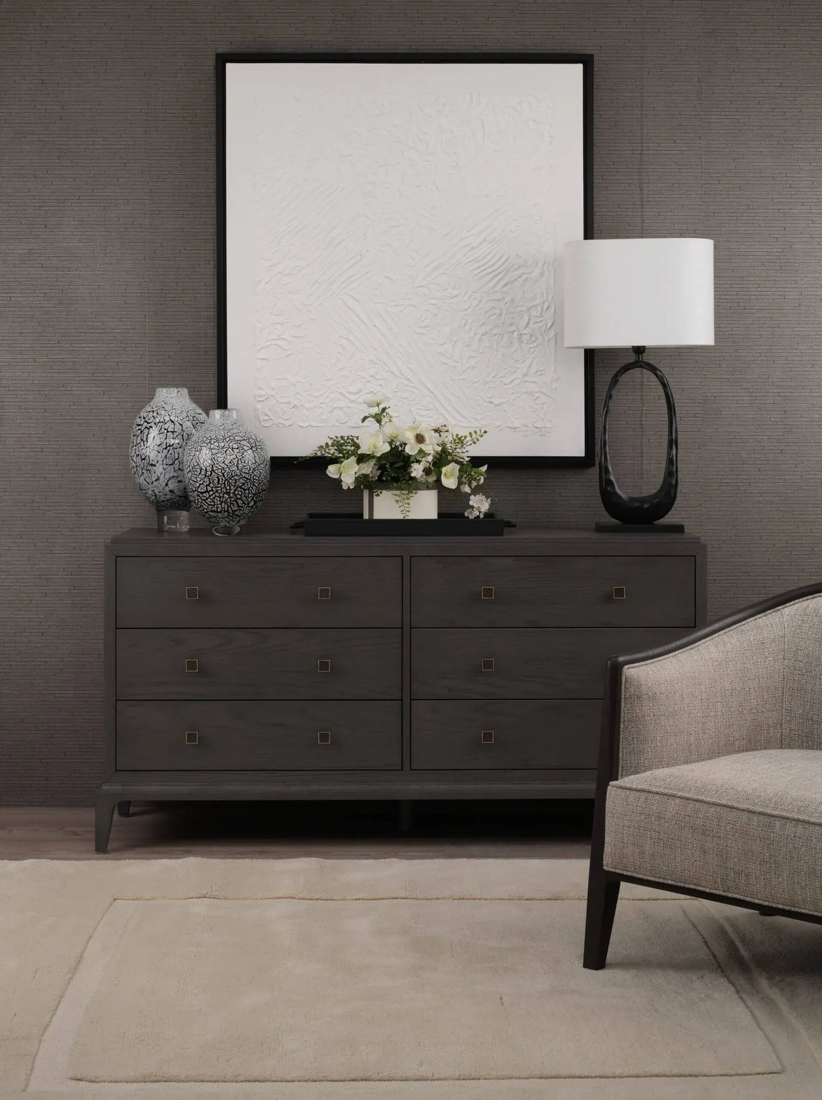 Eccotrading Design London Lighting Loop Lamp Smooth Bronze Nera House of Isabella UK