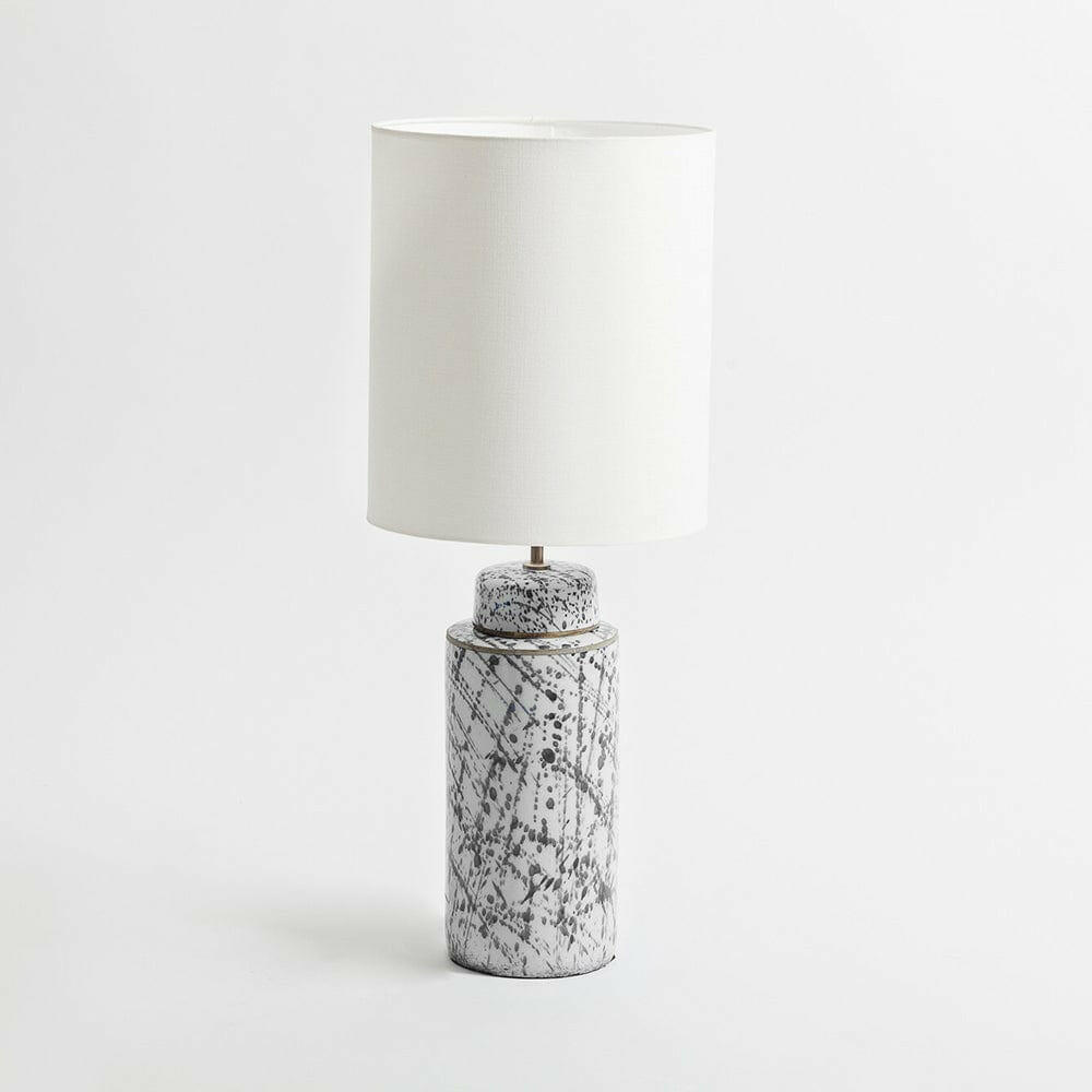 Speckle Ceramic Lamp Grey.