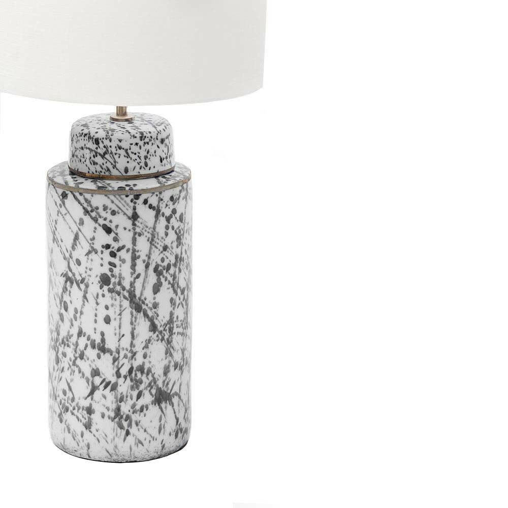 Speckle Ceramic Lamp Grey.