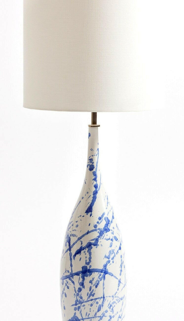 Splash Ceramic Lamp Blue.