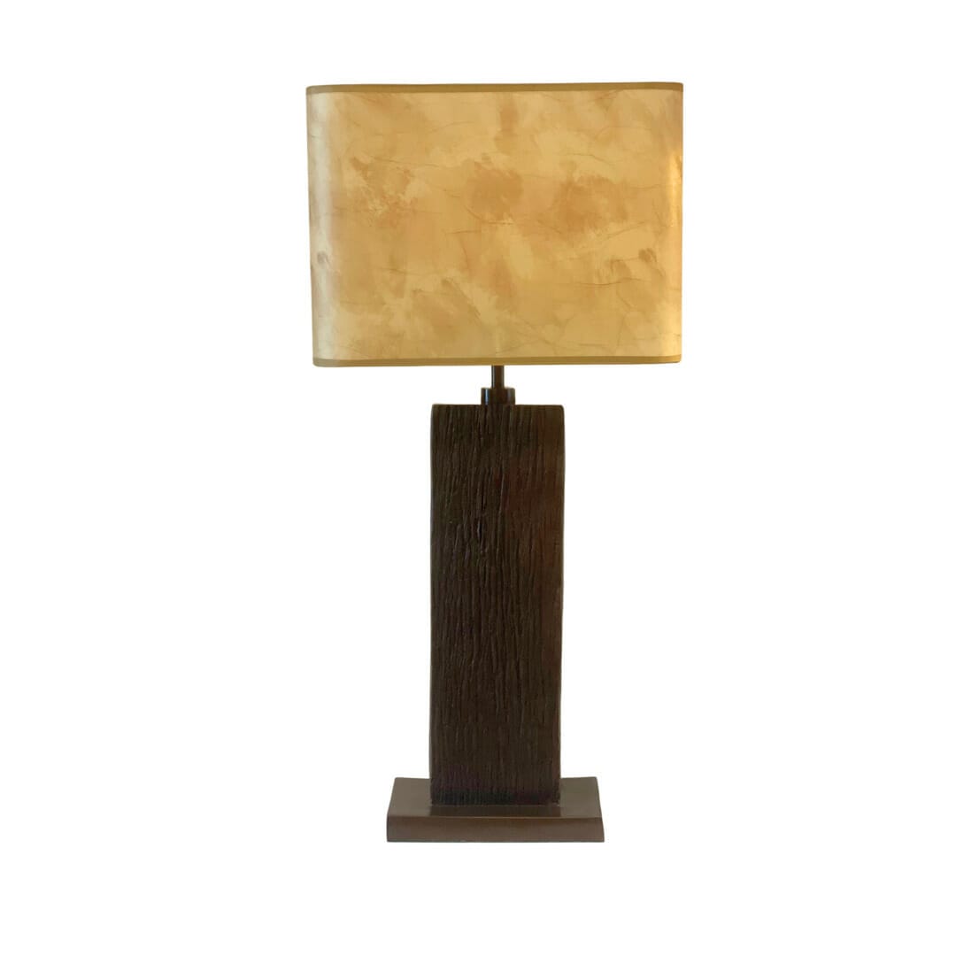 Wode Table Lamp Antique Bronze.
