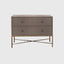 Eccotrading Design London Living Arun Chest Bronze Dorato 2 Drawer Grey Shagreen Leather House of Isabella UK