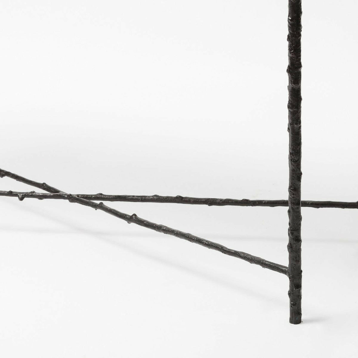 Arun Console Bronze Shimmer Shagreen Leather.