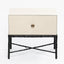 Eccotrading Design London Living Arun Table Bronze 1 Drawer Pumice Leather House of Isabella UK