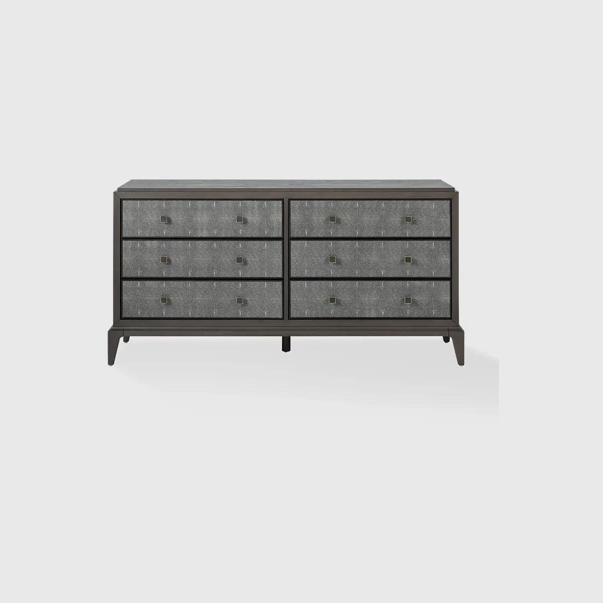 Eccotrading Design London Living Astoria 6 Drawer Chest Macchiato and Shagreen House of Isabella UK