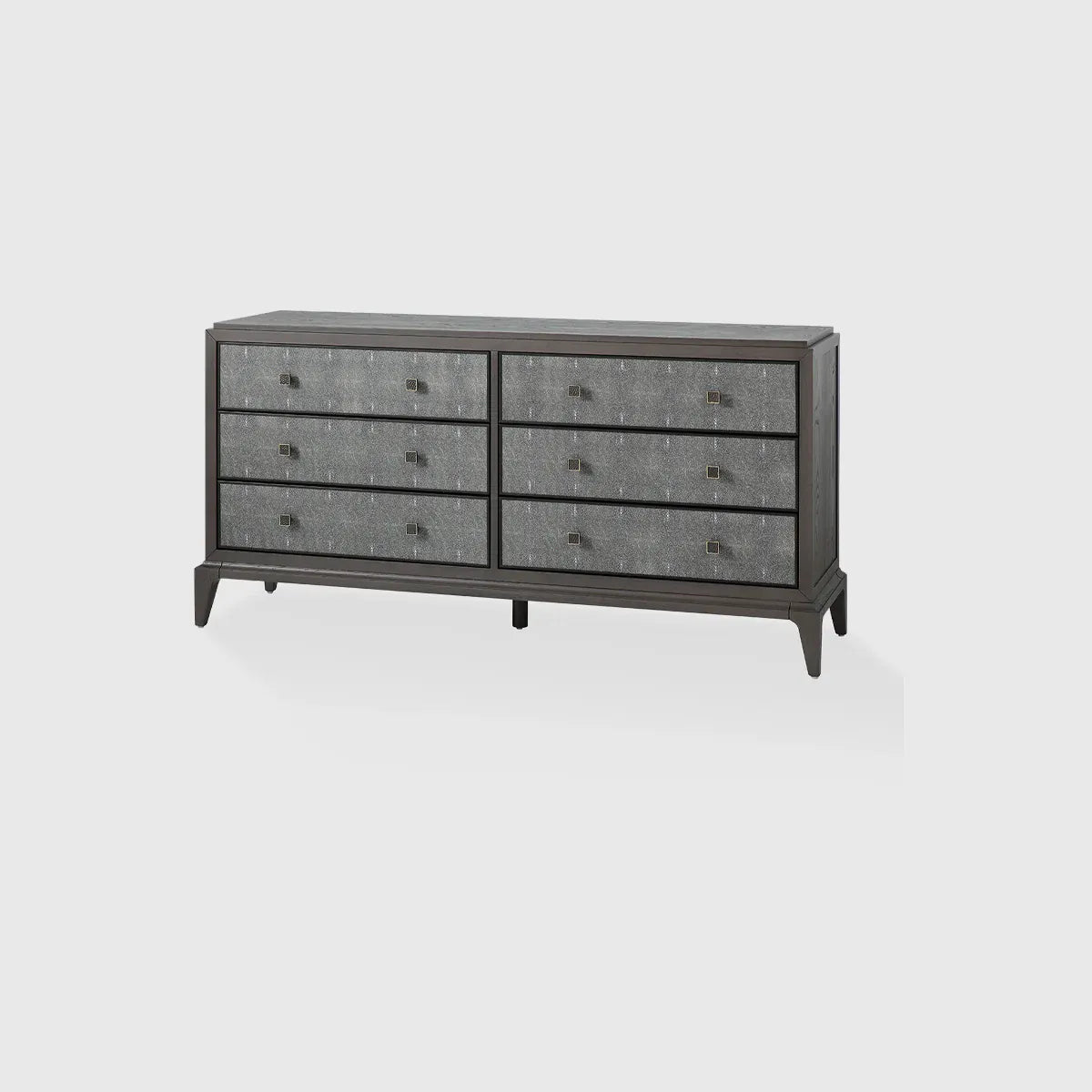 Eccotrading Design London Living Astoria 6 Drawer Chest Macchiato and Shagreen House of Isabella UK