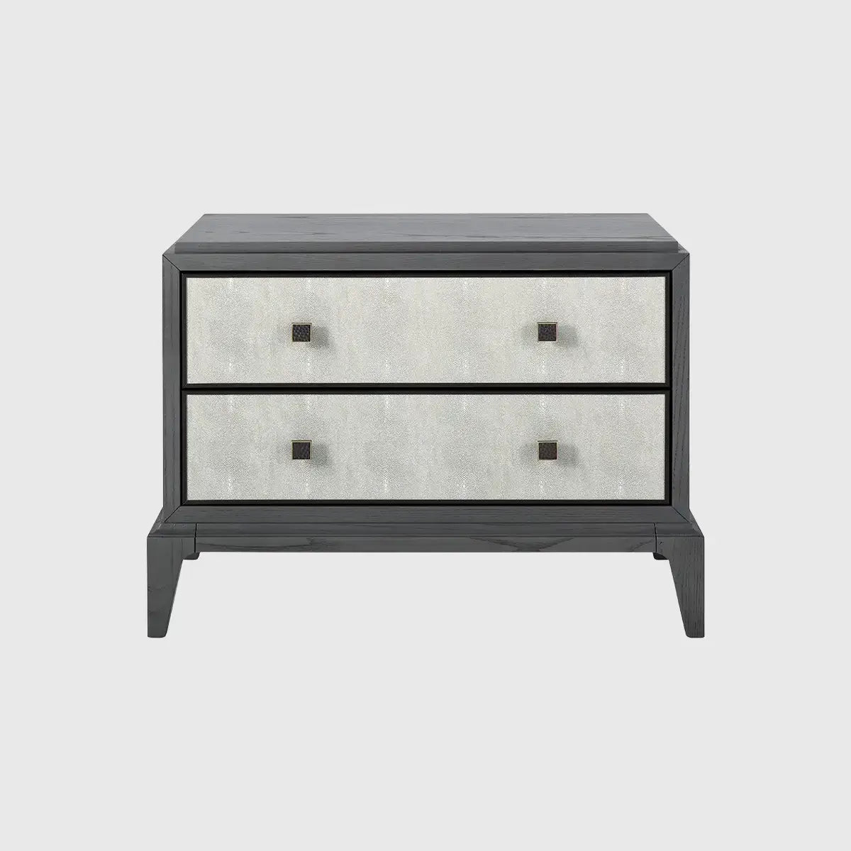 Eccotrading Design London Living Astoria Nightstand Large Graphite Grey Shagreen House of Isabella UK