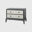 Eccotrading Design London Living Astoria Nightstand Large Graphite Grey Shagreen House of Isabella UK
