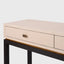 Eccotrading Design London Living Barrington Console 2 Drawer Pumice Leather House of Isabella UK