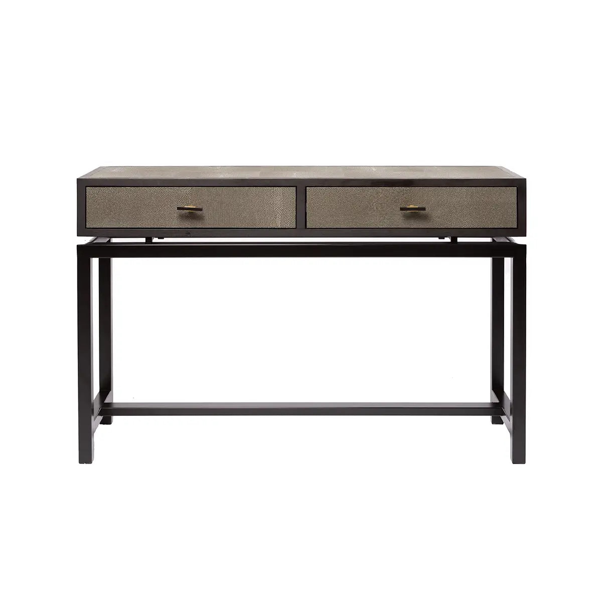 Eccotrading Design London Living Bertie Console 2 Drawer Shagreen Leather House of Isabella UK