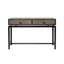 Eccotrading Design London Living Bertie Console 2 Drawer Shagreen Leather House of Isabella UK