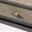 Eccotrading Design London Living Bertie Console 2 Drawer Shagreen Leather House of Isabella UK