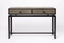 Eccotrading Design London Living Bertie Console 2 Drawer Shagreen Leather House of Isabella UK