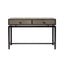 Eccotrading Design London Living Bertie Console 2 Drawer Shagreen Leather House of Isabella UK
