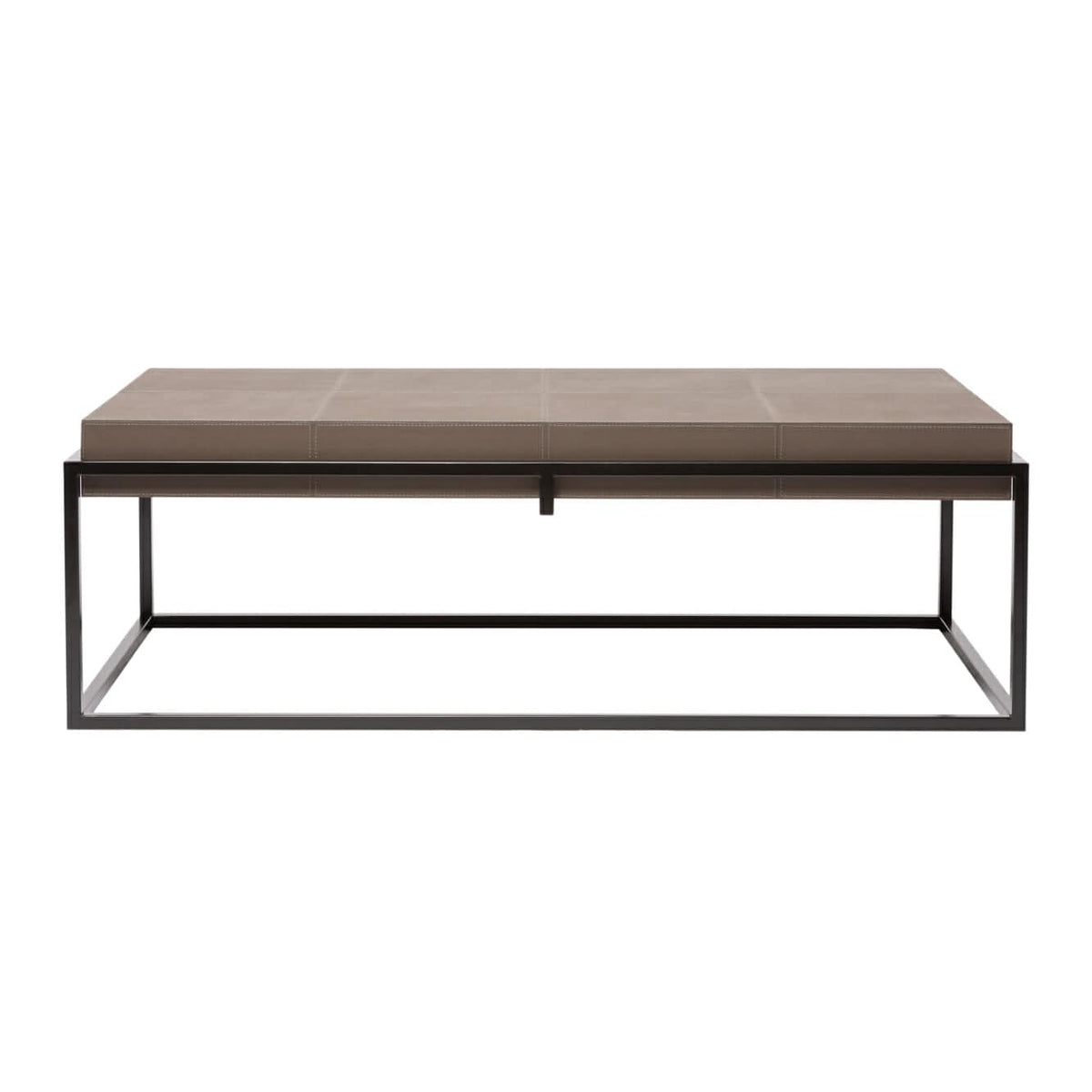 Eccotrading Design London Living Caged Coffee Table Italian Grey Leather House of Isabella UK
