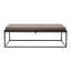 Eccotrading Design London Living Caged Coffee Table Italian Grey Leather House of Isabella UK