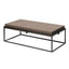 Eccotrading Design London Living Caged Coffee Table Italian Grey Leather House of Isabella UK
