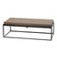 Eccotrading Design London Living Caged Coffee Table Italian Grey Leather House of Isabella UK