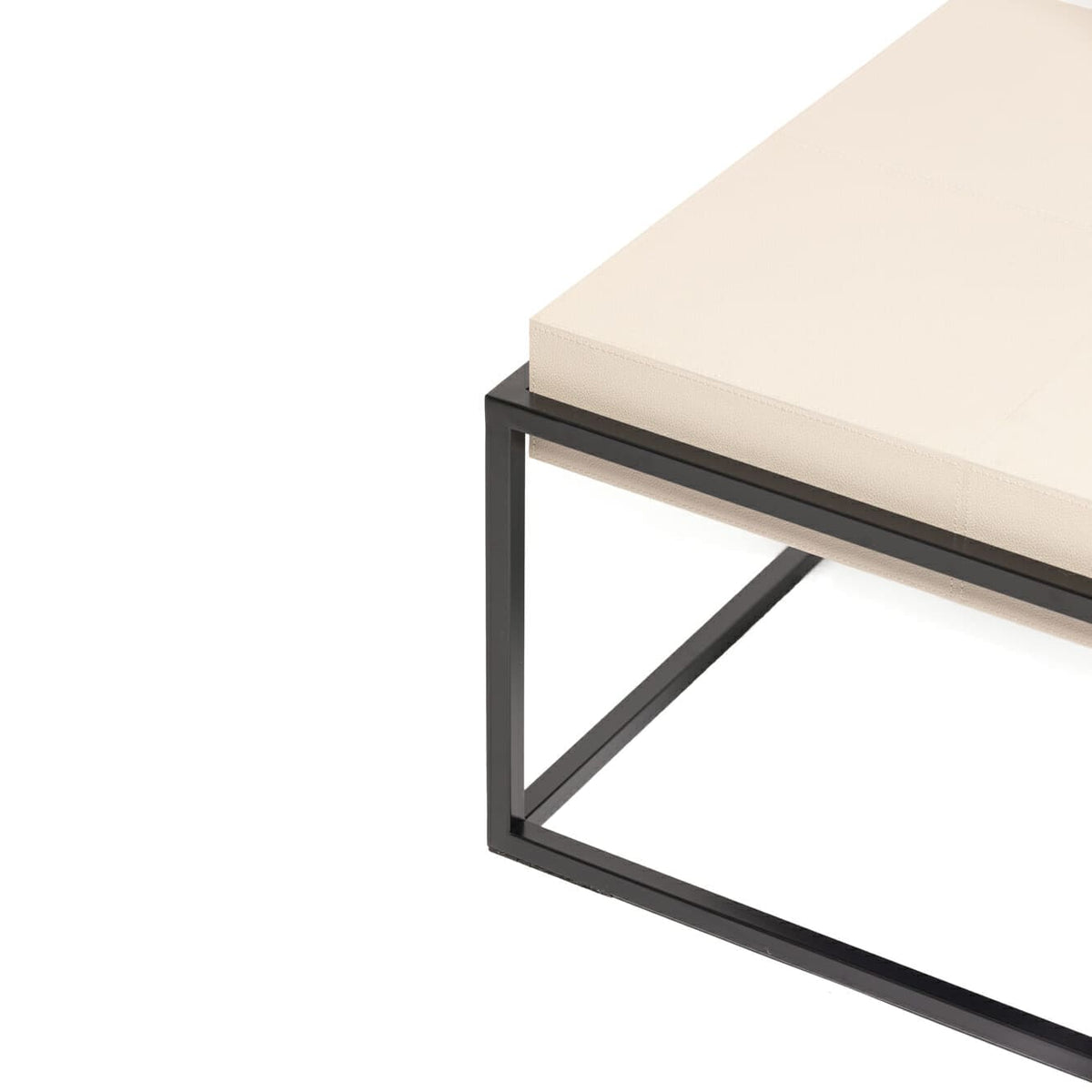 Eccotrading Design London Living Caged Coffee Table Pumice Leather House of Isabella UK