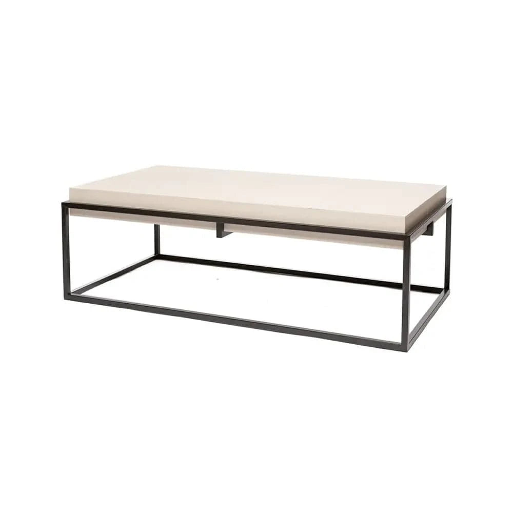 Eccotrading Design London Living Caged Coffee Table Pumice Leather House of Isabella UK