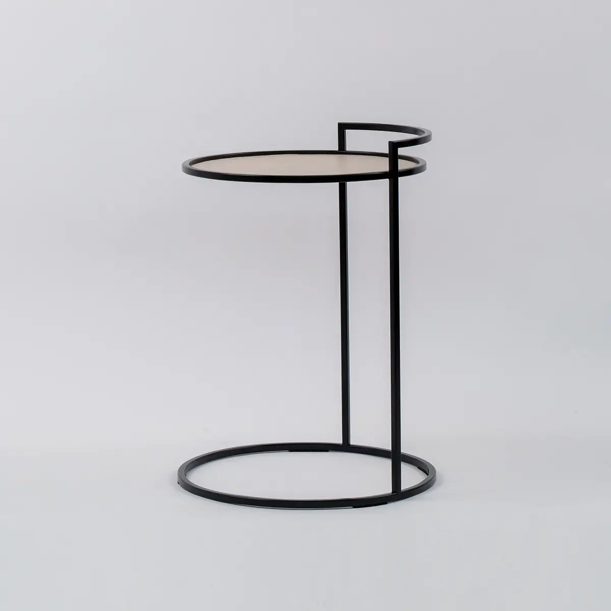 Eccotrading Design London Living Cocktail Table Round Pumice Leather House of Isabella UK