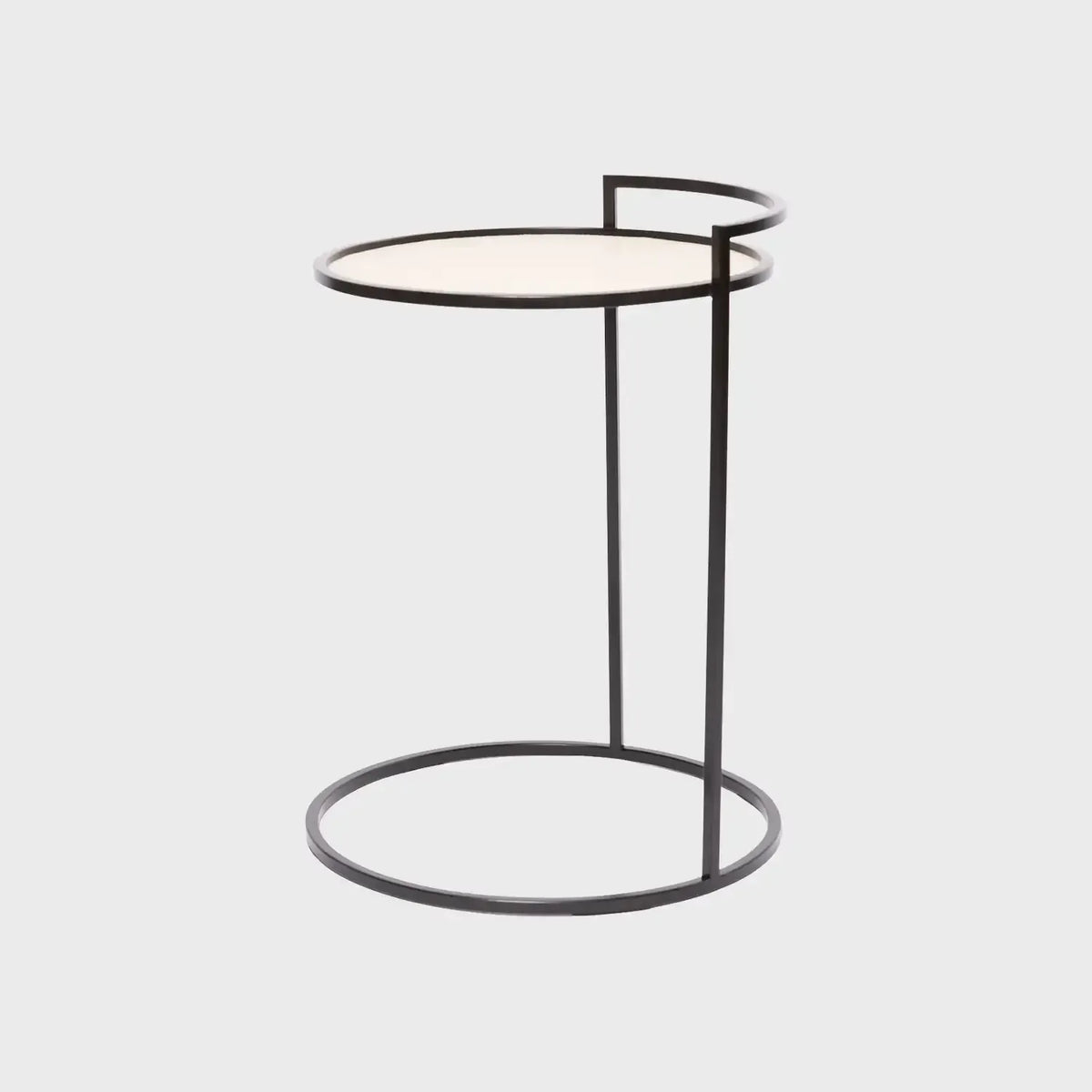 Eccotrading Design London Living Cocktail Table Round Pumice Leather House of Isabella UK