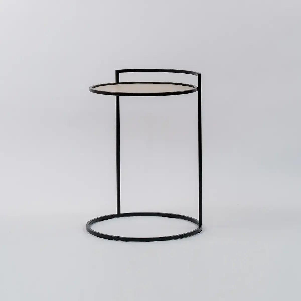 Eccotrading Design London Living Cocktail Table Round Pumice Leather House of Isabella UK