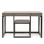 Eccotrading Design London Living Compact Desk and Chair French Grey Leather House of Isabella UK