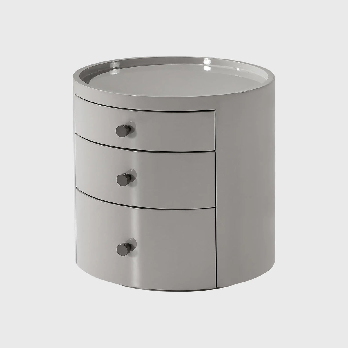 Eccotrading Design London Living Crawford Round Chest Taupe House of Isabella UK