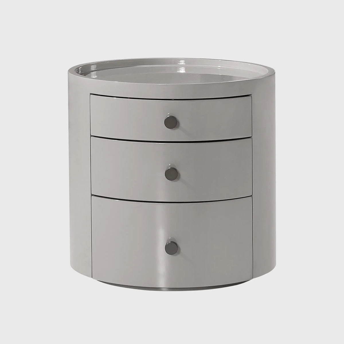Eccotrading Design London Living Crawford Round Chest Taupe House of Isabella UK
