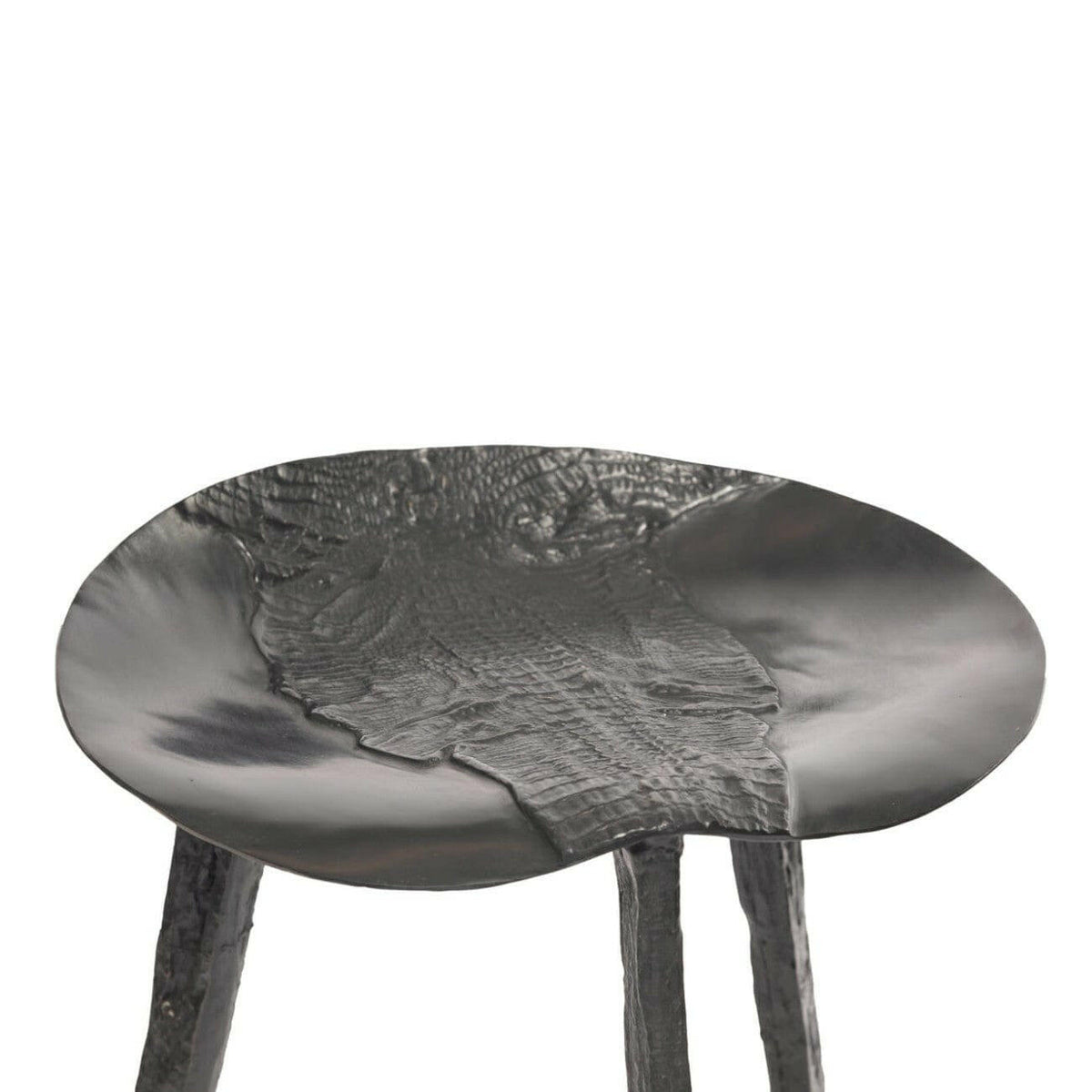 Croc Bar Stool Bronze Nera.