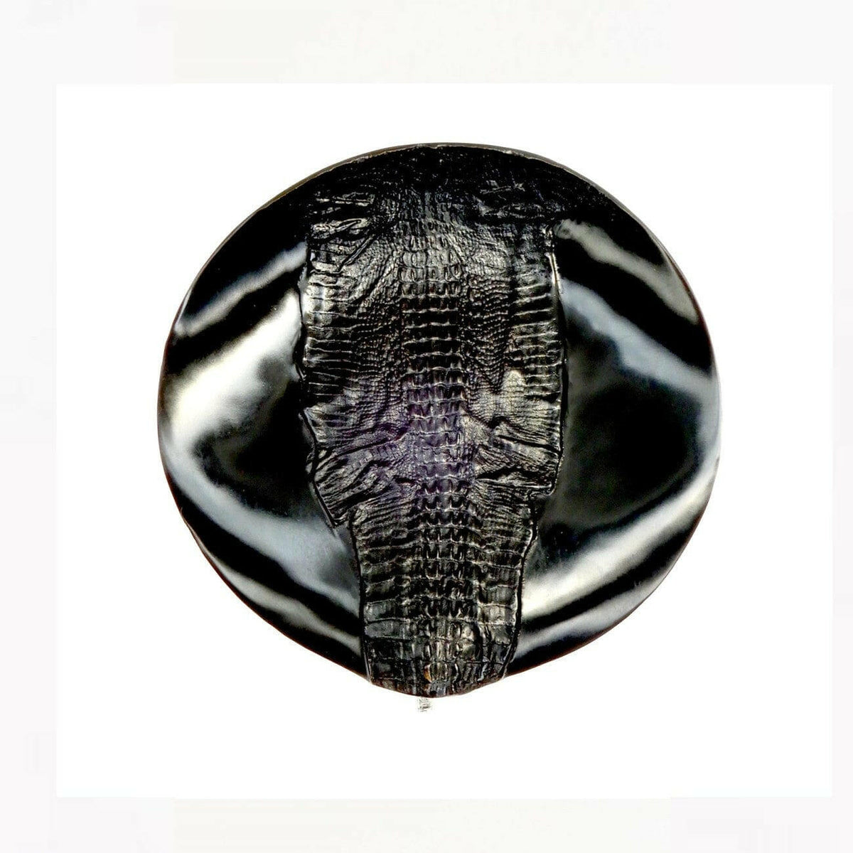 Croc' Stool Bronze Nera.