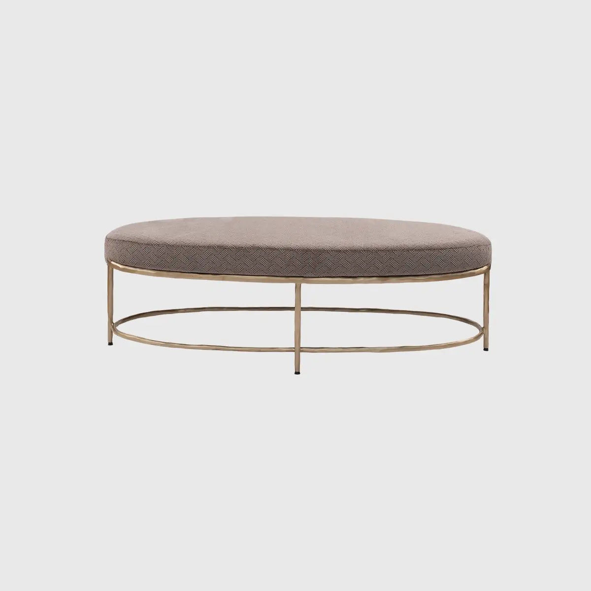 Eccotrading Design London Living Forge Oval Bench Satin Bronze House of Isabella UK