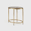Eccotrading Design London Living Forged Oval Side Table Bronze Satin Gilt House of Isabella UK