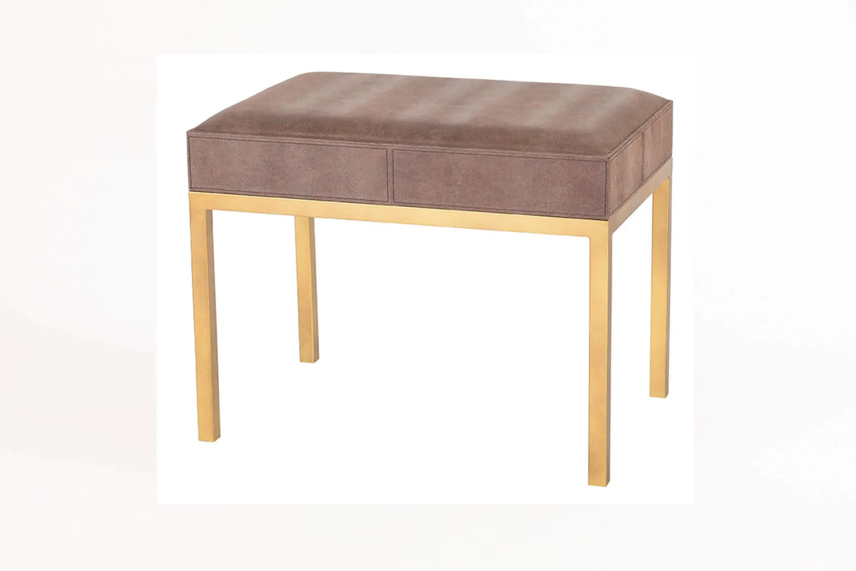 Eccotrading Design London Living Haus Stool Nubuck Leather House of Isabella UK