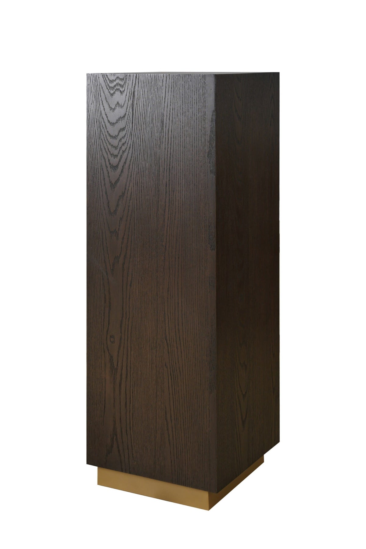 Eccotrading Design London Living Hudson pedestal brushed brown oak 35cm House of Isabella UK
